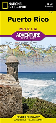 Puerto Rico National Geographic Adventure Map