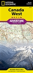 Canada West Adventure Travel Map by Nat Geo. National Geographics Canada West Adventure Map is designed to meet the needs of adventure travelers with its durability and detailed, accurate information. Search for whales off the coast of Vancouver, ski the