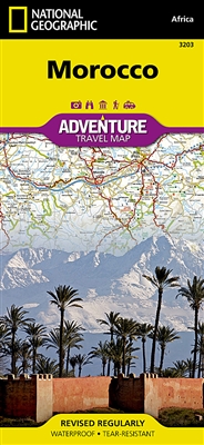 National Geographics Morocco Adventure Map is designed to meet the unique needs of adventure travelers with its durability and accurate information. This folded map provides global travelers with the perfect combination of detail and perspective, highligh