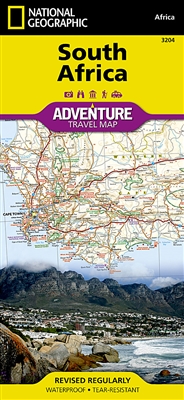 National Geographics South Africa Adventure Map is designed to meet the unique needs of adventure travelers with its durability and accurate information. This folded map provides global travelers with the perfect combination of detail and perspective, hig