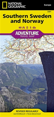 National Geographics Southern Norway and Sweden Adventure Map is designed to meet the unique needs of adventure travelers with its durability and accurate information. This folded map provides global travelers with the perfect combination of detail and pe