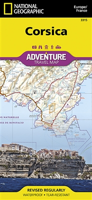 Corsica National Geographic Adventure Map