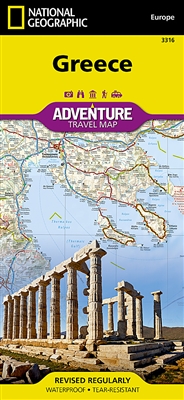 Greece National Geographic Adventure Map