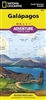 Galapagos Islands Adventure Travel Map. This two-sided waterproof maps shows insets of all the islands with descriptions of each, as well as an inset of the Pacific Ocean Floor. These islands are situated 600 miles west of Ecuador and has active volcanos.