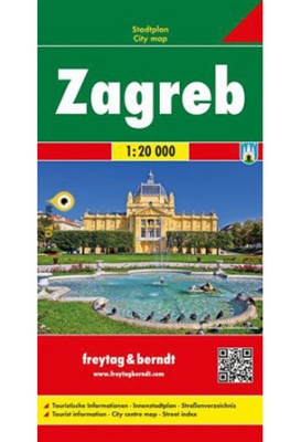 Zagreb Croatia City Travel & Road map. This detailed city map of Zagreb, Croatia includes tourist information and a street index. A multi-language map in German, English, Italian, French. Scale 1:20,000. Nestled along the winding curves of the Sava River,