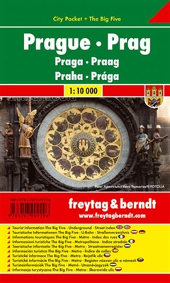 Prague City Pocket Map. The City Pocket maps are handy pocket sized maps. They show each city and an inset of the metro. On the back there is a street index as well as a legend showing shopping, culinary, culture, nightlife and sights. The legend is in 10