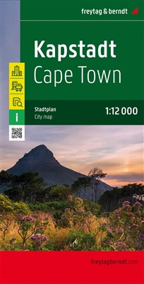 Cape Town Africa Travel & Road Map. Large scale street plan of Cape Town. All roads are shown, with clear distinctions between dual carriageways, through roads, and secondary roads. Railway lines and stations are marked, as are public buildings, pedestria