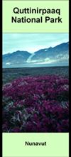 Quttinirpaaq National Park in Nunavut, Canada. This map is at a scale of 1:300,000. The map shows the park boundary, contours, rivers, Latitude and Longitude grid, scale bar, all with shaded relief coloring.  A great map to explore this remote area.