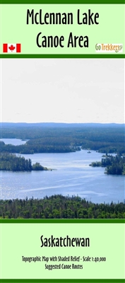 McLennan Lakes & Area Canoe map. This map is designed for outdoor enthusiasts who want to explore the beautiful canoe routes in northern Saskatchewan. It has a scale of 1:40,000, providing detailed and accurate information for planning and navigating cano