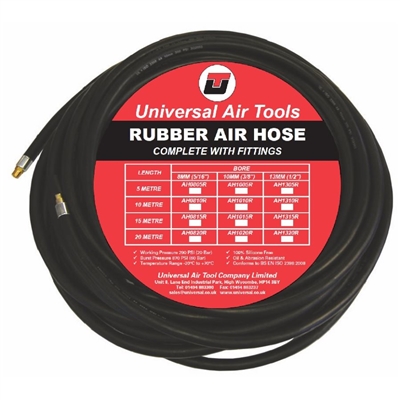 UNIVERSAL RUBBER HOSE 10MM (3/8") ID x 15M AIRLINE