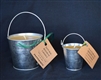tin pail beeswax candle