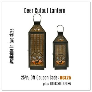 Deer Cutout Lantern Coupon