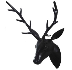 Aluminum Deer Head Wall Decor