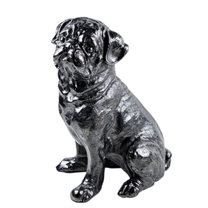 Black Pug Statue