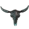 Ornate Metal Bull Skull