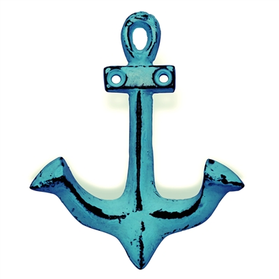 Anchor Hook in Distressed Blue Finish