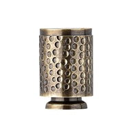 Solid Brass Hammered Knob