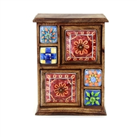 Ceramic Six Drawer Chest