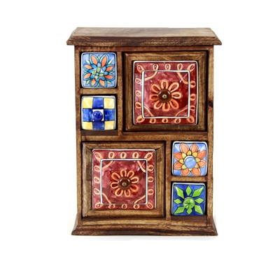 Ceramic Six Drawer Chest