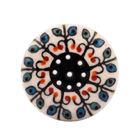 Colorful Embossed Ceramic Cabinet Knob