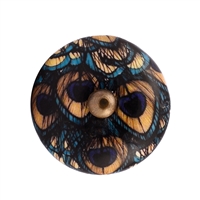 Green Embossed Ceramic Cabinet Knob