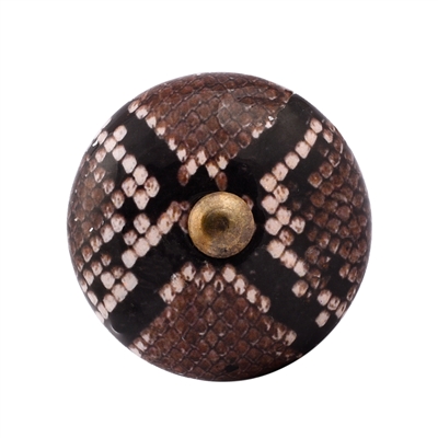 Snake Skin Enamel Ceramic Cabinet Knob