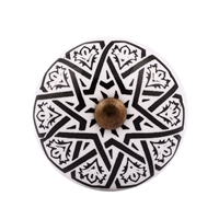 Black White Ceramic Cabinet Knob