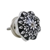 Black & White Ceramic Cabinet Knob