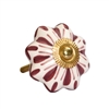 Burgundy Red Ceramic Cabinet Knob