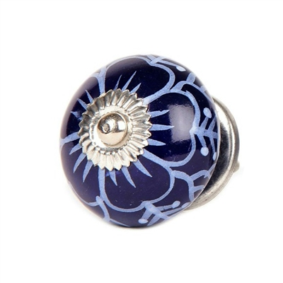 Ceramic knob (Dark blue)