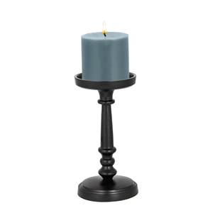 Aluminum Candle Holder in Black