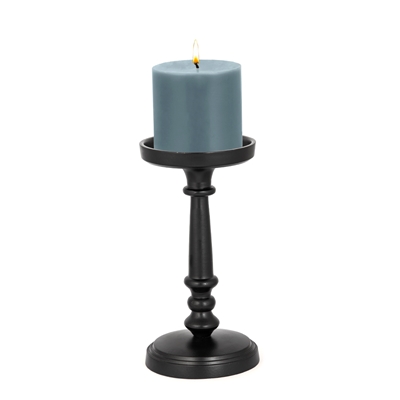 Aluminum Candle Holder in Black