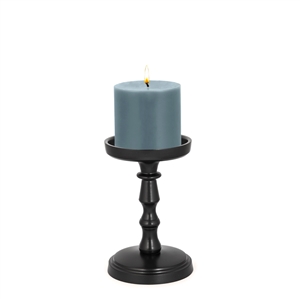 Aluminum Candle Holder in Black