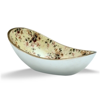 Enamel Metal Boat Shaped Bowl