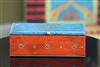 Wooden Jewelry Box (Orange and Blue)