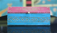 Wooden Jewelry Box (Pink and Blue)