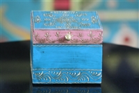 Wooden Jewelry Box (Pink and Blue)