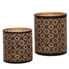 Set of Two Metal Votive Candle Holders