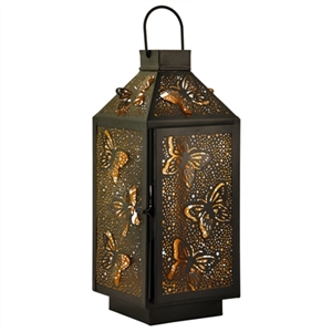 Decorative Butterfly Metal Lantern