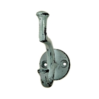 Iron Wall Hook in Distressed Sage Green