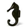 Sea Horse Wall Hook in Black Finish