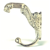 Ornate Tiger Wall Hook in Silver Finish