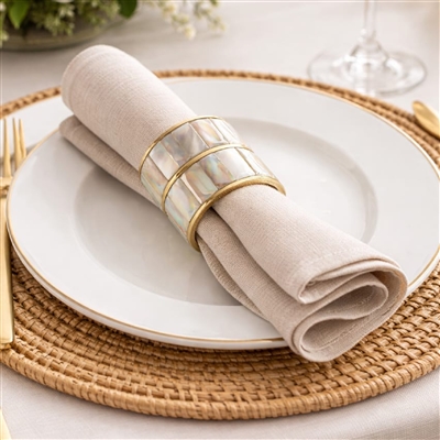 Mother of Pearl Napkin Rings