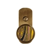 ONEKNOB BROAD WALL HOOK WITH YELLOW STONE FILLER
