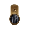 ONEKNOB BROAD WALL HOOK WITH BLACK STONE FILLER