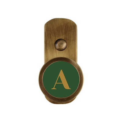 ONEKNOB BROAD WALL HOOK WITH LETTER A STICKER FILLER