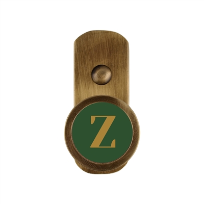 ONEKNOB BROAD WALL HOOK WITH LETTER Z STICKER FILLER