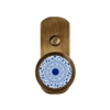 ONEKNOB BROAD WALL HOOK WITH BLUE FLORAL STICKER FILLER