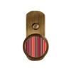 ONEKNOB BROAD WALL HOOK WITH COLORFUL STRIPES STICKER FILLER