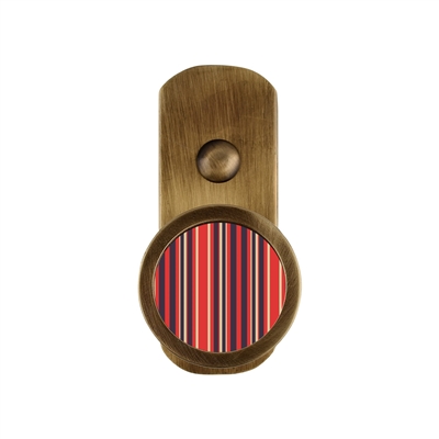 ONEKNOB BROAD WALL HOOK WITH COLORFUL STRIPES STICKER FILLER